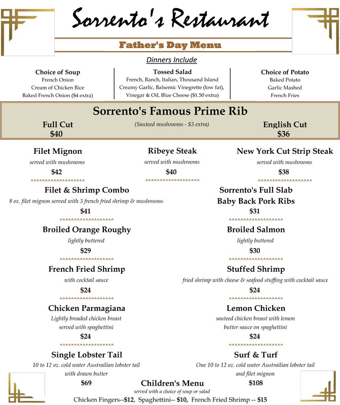 Father's Day Specials